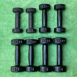 YORK COLLECTABLE LIGHTWEIGHT DUMBBELLS (PAIRS OF) :  2s  3s  4s  5s 