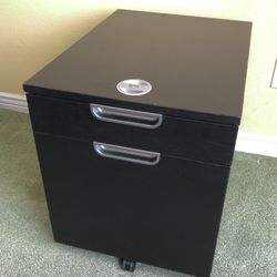 Rolling Legal File Cabinet / w File Folders