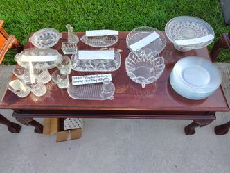 Vintage miscellaneous glass and ceramic. Dinnerware tems