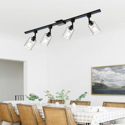 Track Lighting Heads Black - 4 Pack new