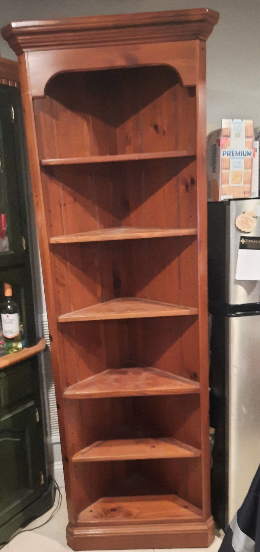 Solid Wood Corner Shelf