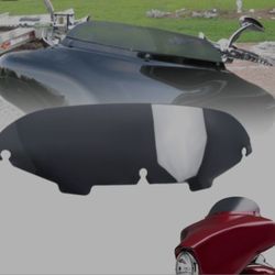 Smoke 4.5" Windshield Windscreen Compatible For 1 Harley Davidson Touring Street Glide Electra Glide FLHT FLHTCU Ultra Classic Glide FLHX FLHT