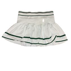 Free People white and green striped mini skirt 
