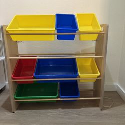 Toy Bin Shelf