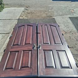 Exterior double doors