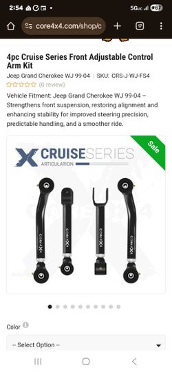 99-04 Jeep Core 4x4 Control Arms