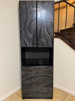 Black Storage Cabinet / Dresser