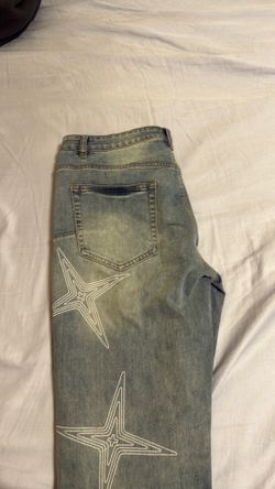 Purple jeans