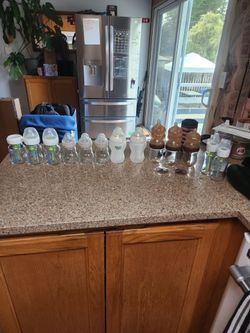 Glass Baby Bottle Bundle - Dr. Brown's, Tommee Tippee, Thyseed