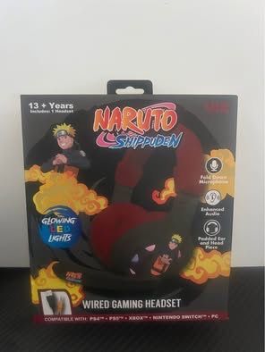 Naruto Shippuden Wired Gaming Headset - Multi-Platform Compatibility