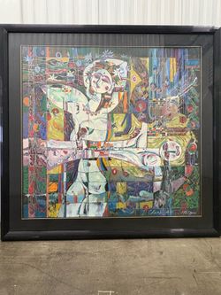 Ji Cheng large 50 x 45” serigraph framed 172/300