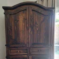 Wood Armoire 