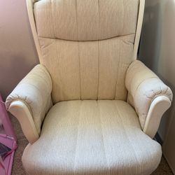 Dutailier glider and ottoman - Cream 