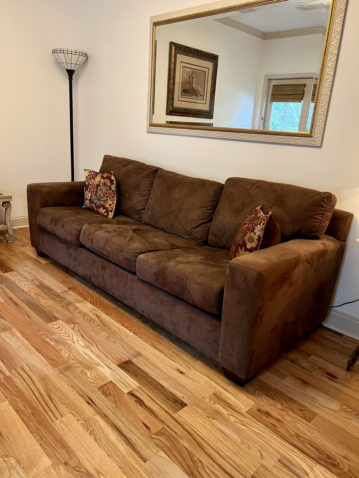 Microfiber Sleeper Sofa and Pasley Chair