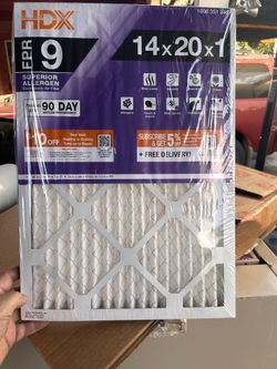 6 New Superior Pleated Air Filters Size 14”x20”x1”