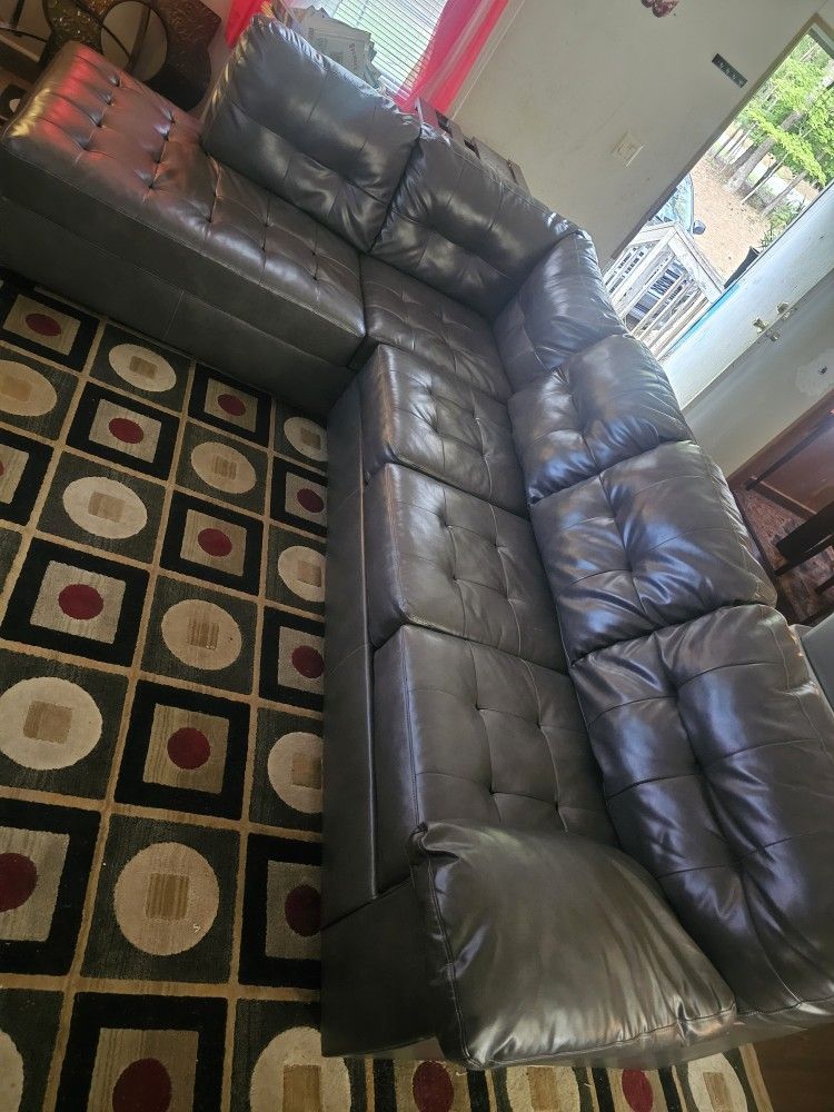 Leather Sectional