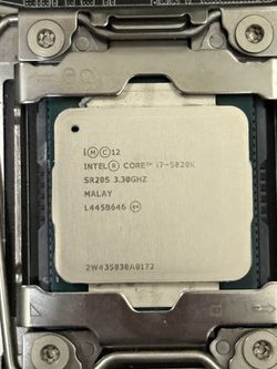 i7 5820k w/ Asus motherboard and cpu cooler