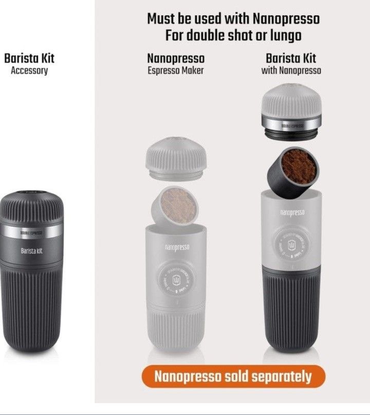 Batista Bundle WACACO Nanopresso Portable Espresso Maker Bundled