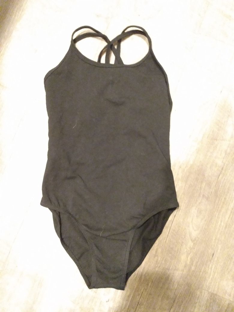 Girls Black Leotard Size 8
