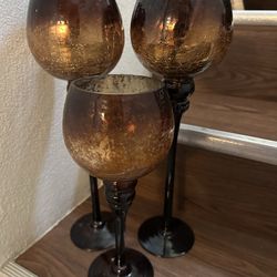 Home Decor- Candle Holders (3)