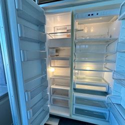 Refridgerator and other kitchen appliances! 6 stove burner, dual oven range 