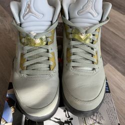 Air Jordan 5 Retro - Jade Horizon Desert Sand 