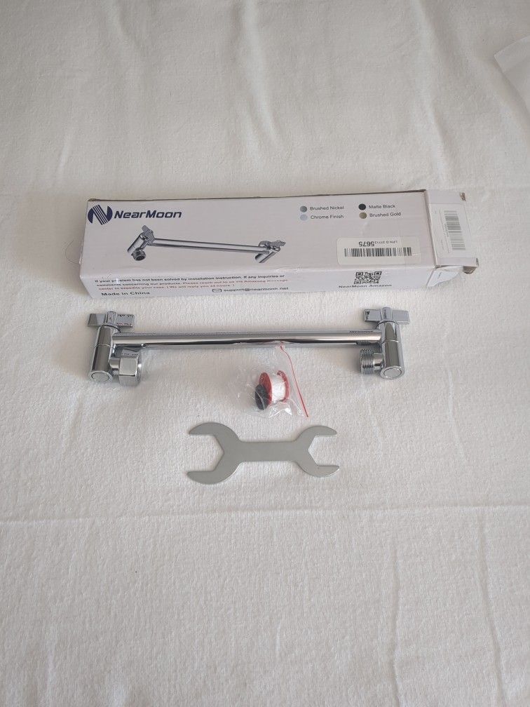 NearMoon Shower Head Brass Chrome Extension