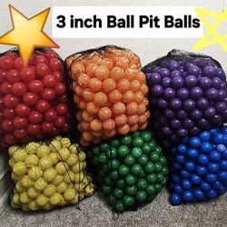 3-inch Commercial Grade Ball Pit Balls 