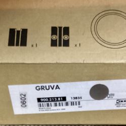 IKEA GRUVA LAMP SILVER WALL OR DESK MOUNT 900.213.81 NEW ORIGINAL BOX