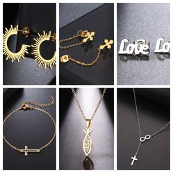 Lot  Of 15 Brand New Great Quality Stainless Jewelry Bead Necklace