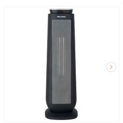Pelonis 1500-Watt 23 in. Digital Tower Indoor Ceramic Heater Quiet Operation w/ Safety Overheat Protection and Fan Mode in Black