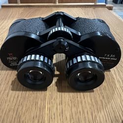 Vintage Manon Deluxe 7x35 Extra Wide Angle Binoculars - Case & Filters