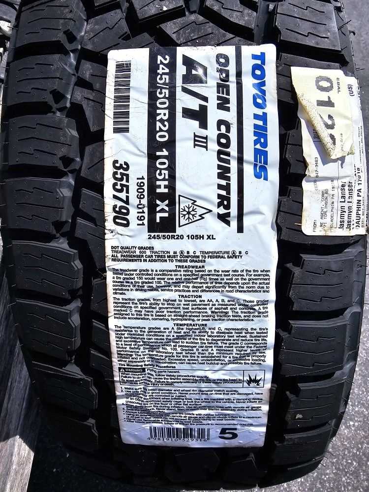 4 Toyo Tires