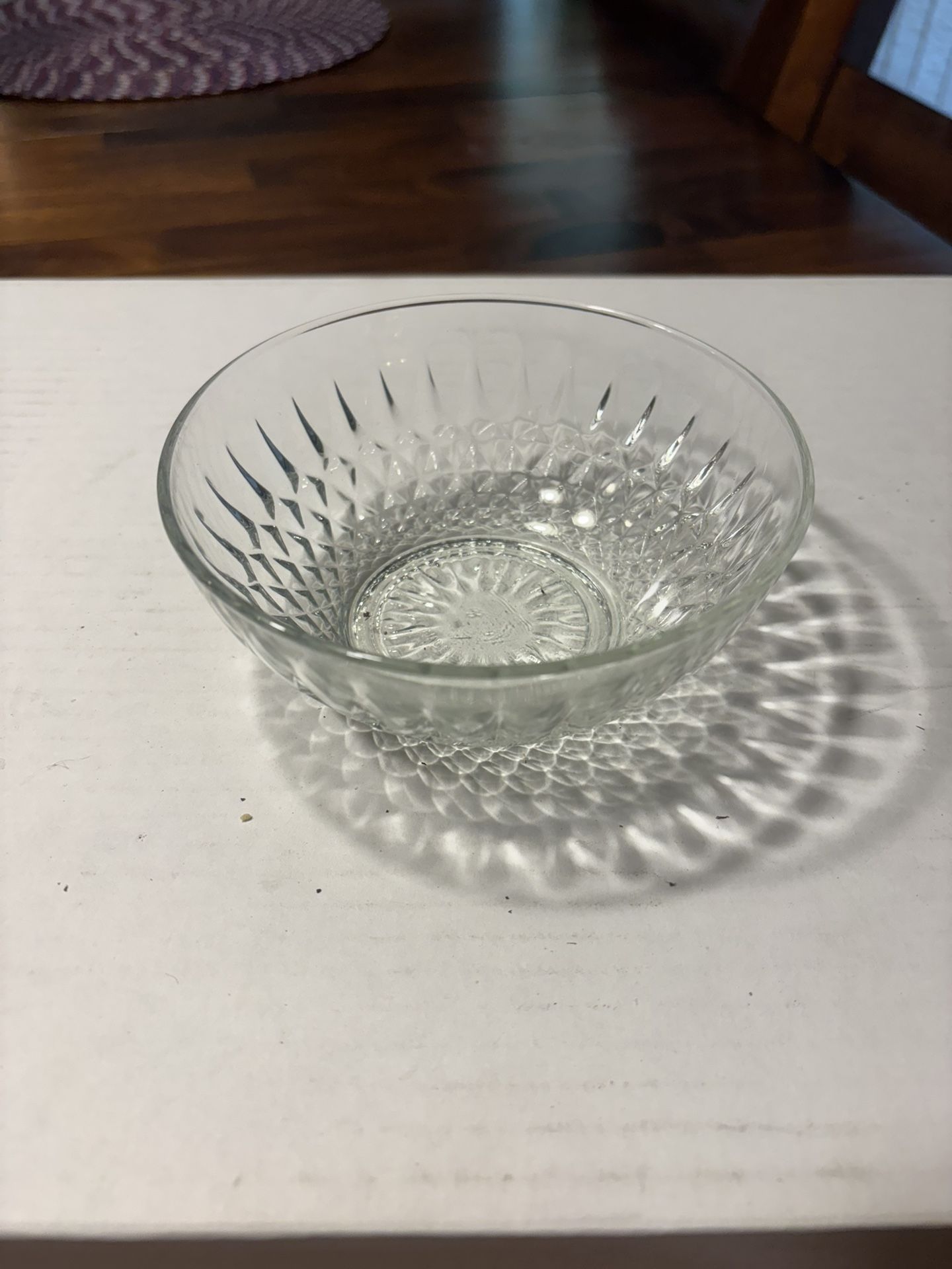 Vintage ARCOROC FRANCE Glass Serving Bowl 5” Candy Dish