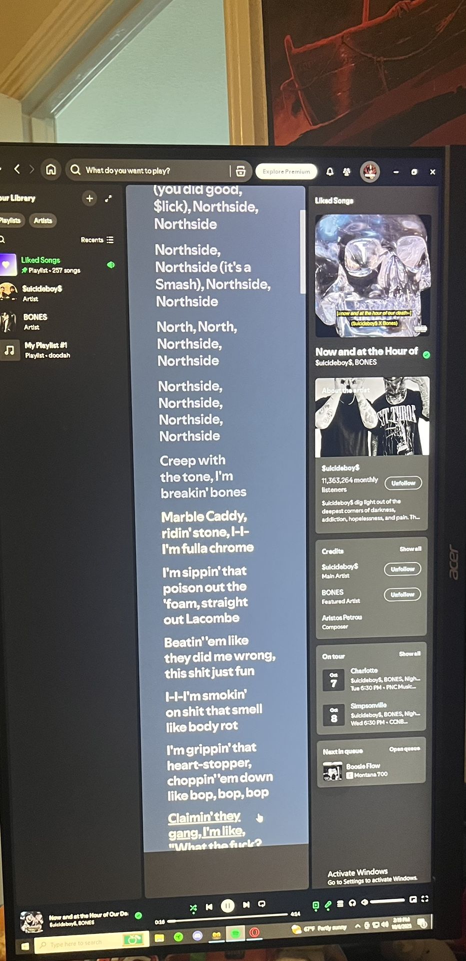 240 Htz Acer Monitor