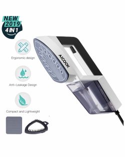 Aicook Steam Iron, 2 in 1 Portable Garment Steamer, Vertical and Horizontal, Lightweight and Small Size for Home and Travel, 40 s Fast-Heating and An