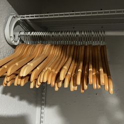 40 Wood Hangers