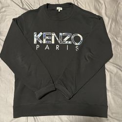 Kenzo Paris Crewneck Sweatshirt (Black, Size L)