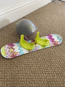 American girl Doll snowboard and helmet in Carmel Valley