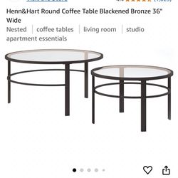 Henn&Hart Round Coffee Table