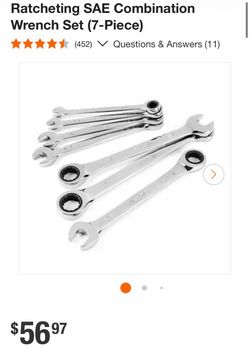 Ratcheting SAE Combination Wrench Set (7-Piece)
