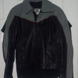  80s 2tone Leather Jacket