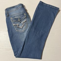 Women’s Vintage Y2K Hydraulic “Slim Bootcut” Light Wash Jeans Fits Like 2