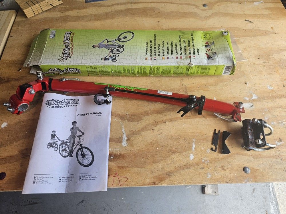 Red Trail Gator Trailer Bike Tow Bar