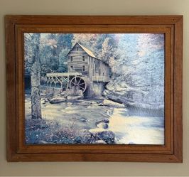 Rustic Grist Mill Framed Wall Art