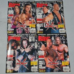 WWE Magazines + WWF Owen Hart Pic/Publication
