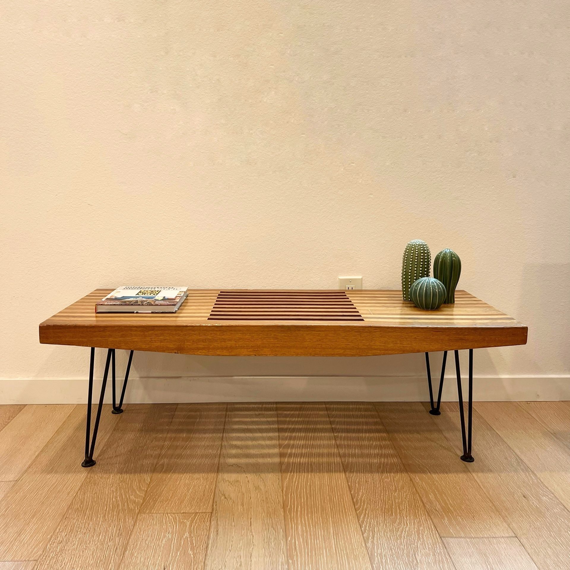 Vintage Mid Century Bench / Coffee Table