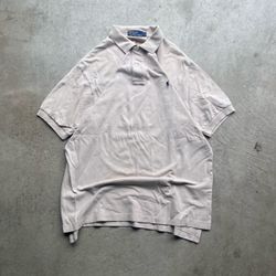 Vintage Polo Ralph Lauren Beige Polo Shirt