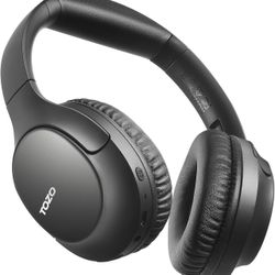 TOZO Bluetooth 5.4 Over Ear Headphones, ENC Call Noise Cancelling Mic, Foldable Wireless Headset, 70H Playback, Deep Bass Stereo Sound, Customizable E