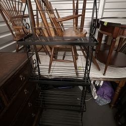 Metal Garage Storage Shelf Rack | Estate Sale